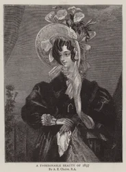 Una bellezza alla moda del 1837